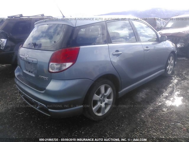 2T1KY32E33C160461 - 2003 TOYOTA COROLLA MATRIX XRS Light Blue photo 4