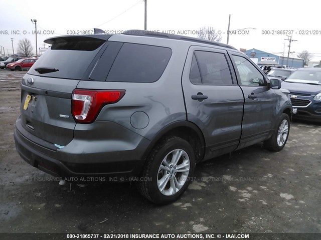 1FM5K8AR8JGA57871 - 2018 FORD EXPLORER POLICE INTERCEPTOR GRAY photo 4