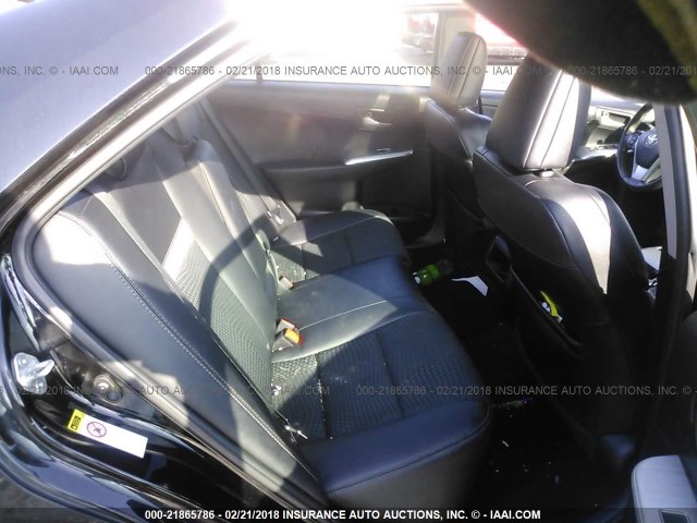 4T1BF1FK3CU109731 - 2012 TOYOTA CAMRY SE/LE/XLE BLACK photo 8