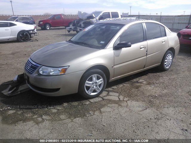 1G8AJ55F57Z156756 - 2007 SATURN ION LEVEL 2 GOLD photo 2