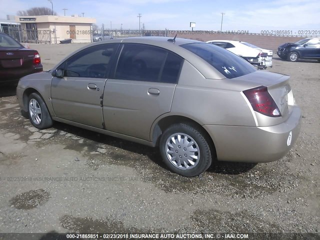 1G8AJ55F57Z156756 - 2007 SATURN ION LEVEL 2 GOLD photo 3