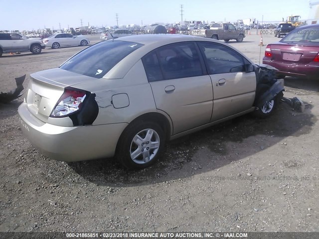 1G8AJ55F57Z156756 - 2007 SATURN ION LEVEL 2 GOLD photo 4