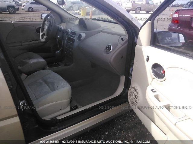 1G8AJ55F57Z156756 - 2007 SATURN ION LEVEL 2 GOLD photo 5