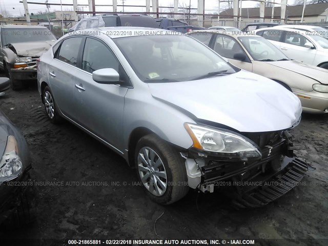 1N4AB7AP2EN852241 - 2014 NISSAN SENTRA S/SV/SR/SL SILVER photo 6