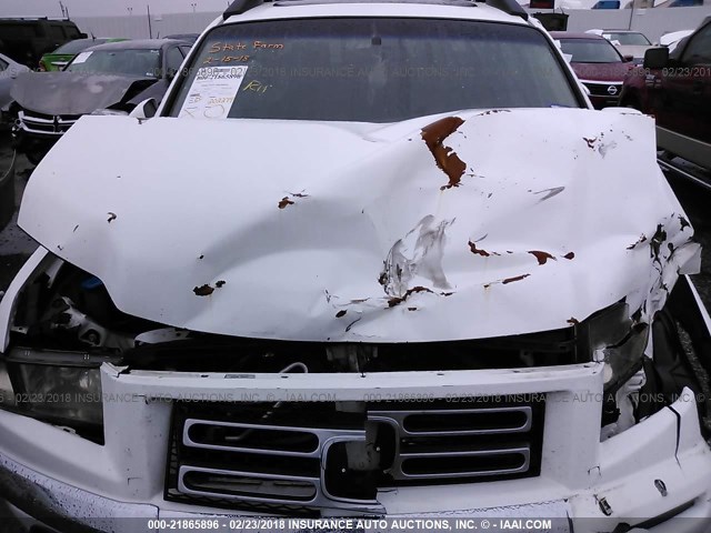 2HJYK16518H500063 - 2008 HONDA RIDGELINE RTL WHITE photo 10