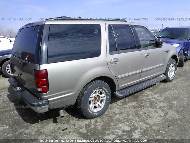 1FMRU15L01LB67491 - 2001 FORD EXPEDITION XLT ოქროსფერი ფოტო 4