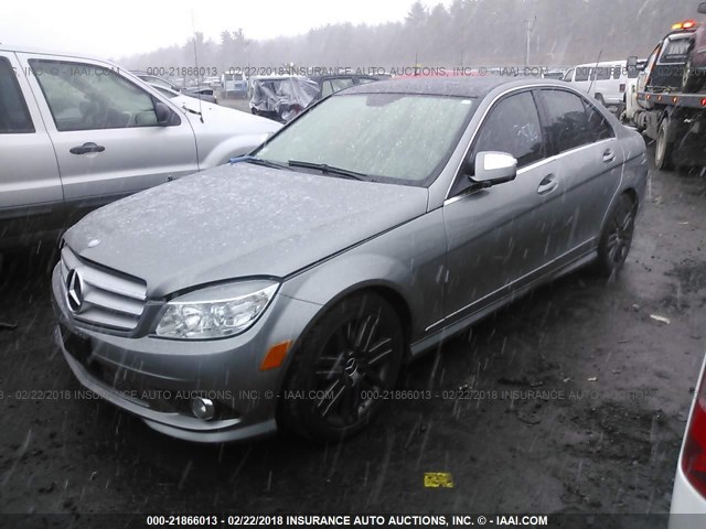 WDDGF81X58F096147 - 2008 MERCEDES-BENZ C 300 4MATIC SILVER photo 2