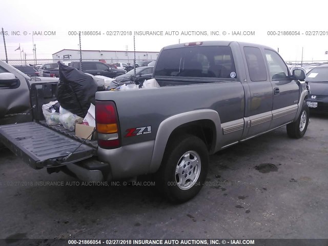 2GCEK19TX11339583 - 2001 CHEVROLET SILVERADO K1500 GRAY photo 4