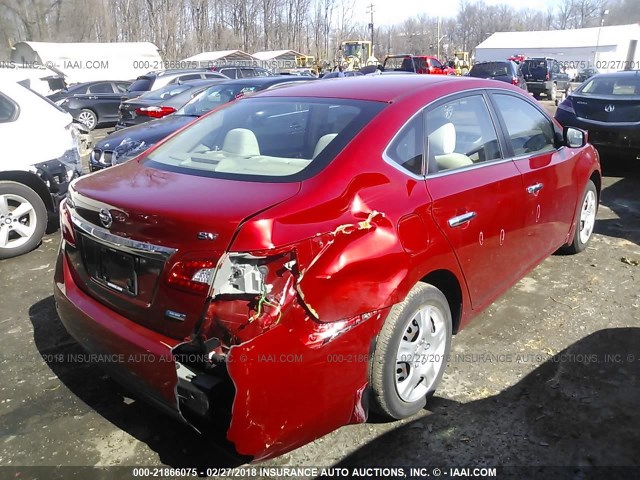 3N1AB7AP5DL626268 - 2013 NISSAN SENTRA S/SV/SR/SL BURGUNDY photo 6