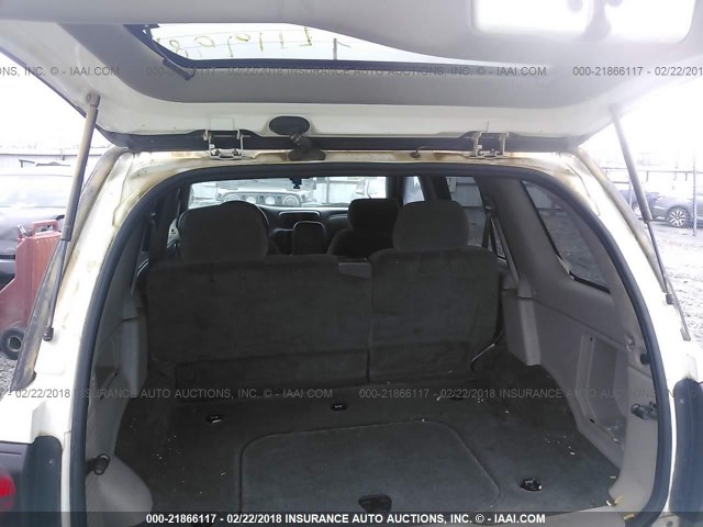 1GNDS13S222425684 - 2002 CHEVROLET TRAILBLAZER  WHITE photo 8