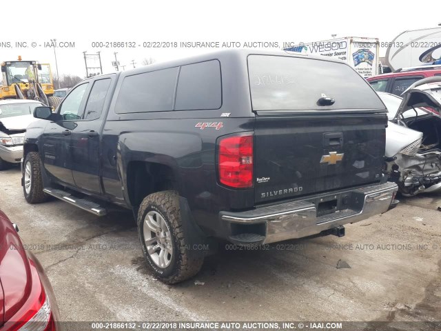 1GCVKREC1EZ242578 - 2014 CHEVROLET SILVERADO K1500 LT GRAY photo 3