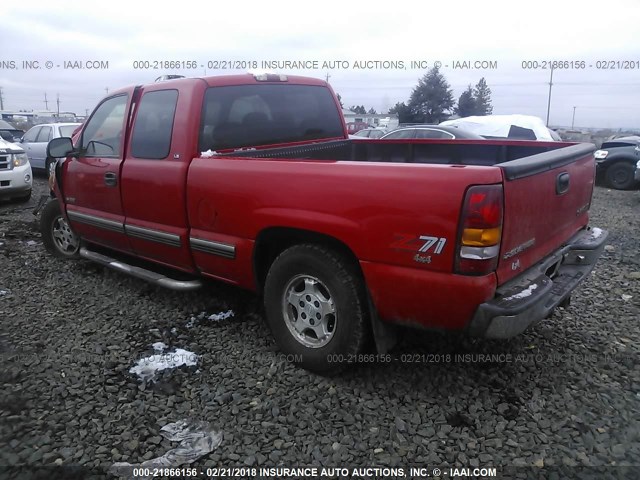 1GCEK19T7XE208134 - 1999 CHEVROLET SILVERADO K1500 RED photo 3