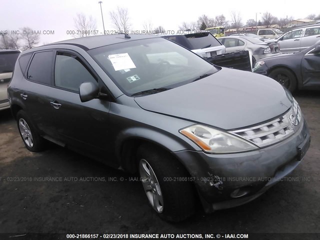 JN8AZ08W95W407424 - 2005 NISSAN MURANO SL/SE/S GRAY photo 1