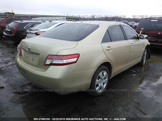 4T1BF3EK8AU069849 - 2010 TOYOTA CAMRY SE/LE/XLE TAN photo 4