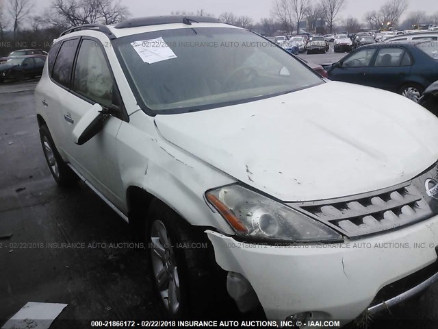 JN8AZ08W26W510539 - 2006 NISSAN MURANO SL/SE/S WHITE photo 1