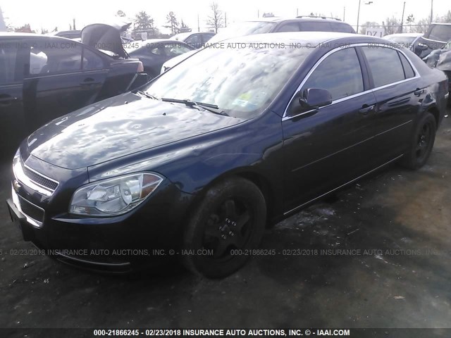 1G1ZC5EB5AF269530 - 2010 CHEVROLET MALIBU 1LT 深蓝色 照片 2