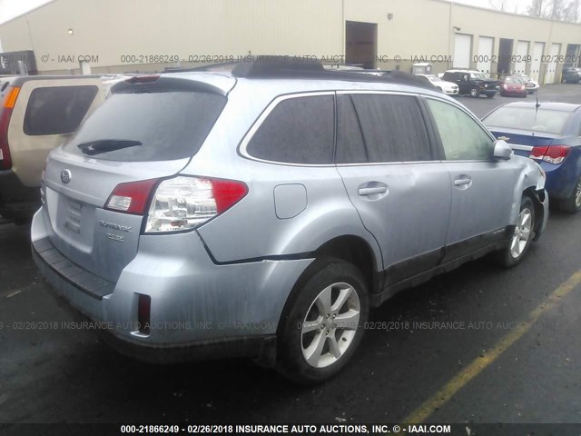 4S4BRBCC0D3294676 - 2013 SUBARU OUTBACK 2.5I PREMIUM SILVER photo 4