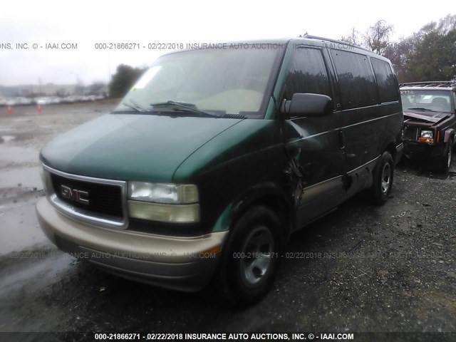 1GKDM19W0WB503368 - 1998 GMC SAFARI XT GREEN photo 2