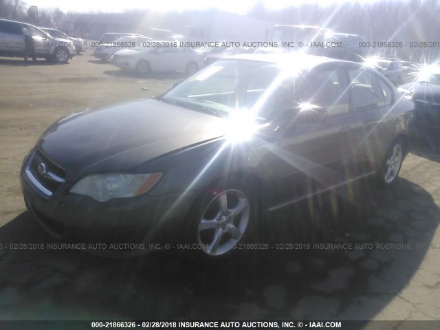 4S3BL616397223076 - 2009 SUBARU LEGACY 2.5I BROWN photo 2