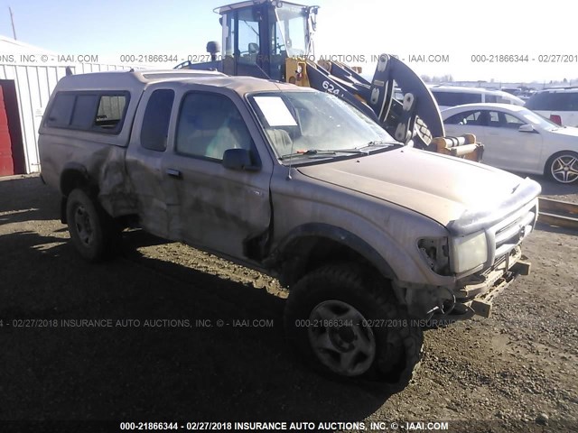 4TAWN72N1XZ450836 - 1999 TOYOTA TACOMA XTRACAB TAN photo 1