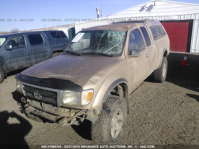 4TAWN72N1XZ450836 - 1999 TOYOTA TACOMA XTRACAB TAN photo 6