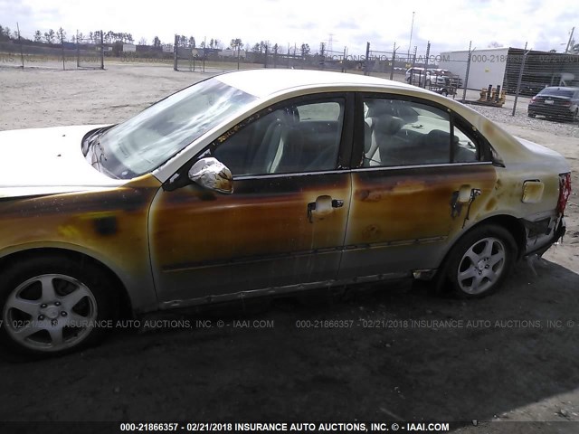 5NPEU46F46H082453 - 2006 HYUNDAI SONATA GLS/LX SILVER photo 6