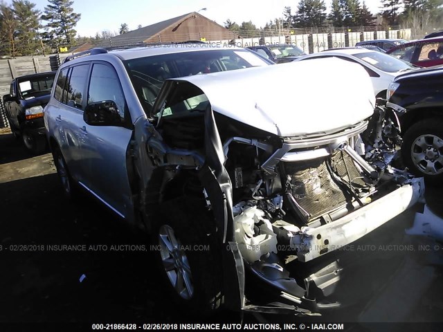 5TDBK3EH3BS044125 - 2011 TOYOTA HIGHLANDER SE SILVER photo 1