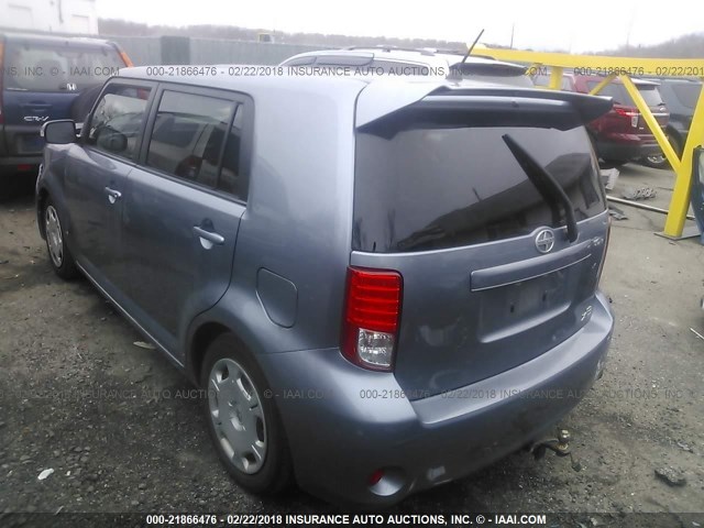 JTLZE4FE2B1121536 - 2011 TOYOTA SCION XB BLUE photo 3