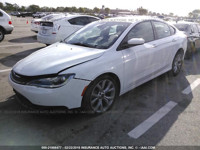 1C3CCCBG6FN506044 - 2015 CHRYSLER 200 S WHITE photo 2