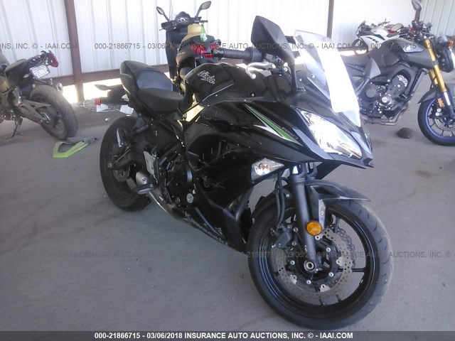 JKAEXEJ10HDA00376 - 2017 KAWASAKI EX650 J შავი ფოტო 1