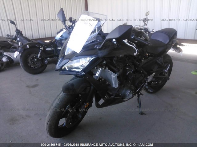 JKAEXEJ10HDA00376 - 2017 KAWASAKI EX650 J შავი ფოტო 2