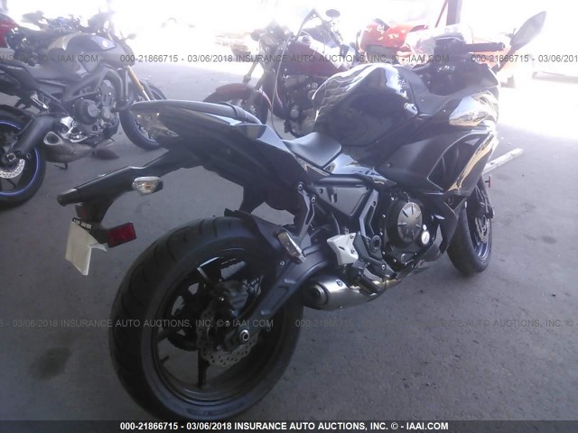 JKAEXEJ10HDA00376 - 2017 KAWASAKI EX650 J შავი ფოტო 4