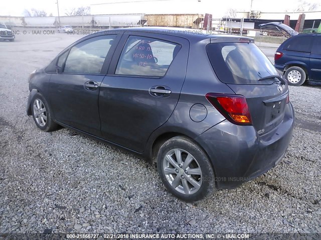 VNKKTUD30GA059959 - 2016 TOYOTA YARIS L/LE/SE GRAY photo 3