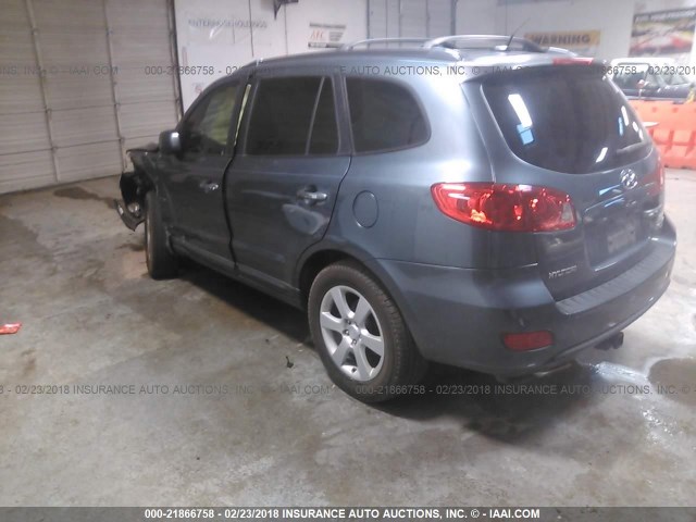 5NMSH13E19H331410 - 2009 HYUNDAI SANTA FE SE/LIMITED GRAY photo 3