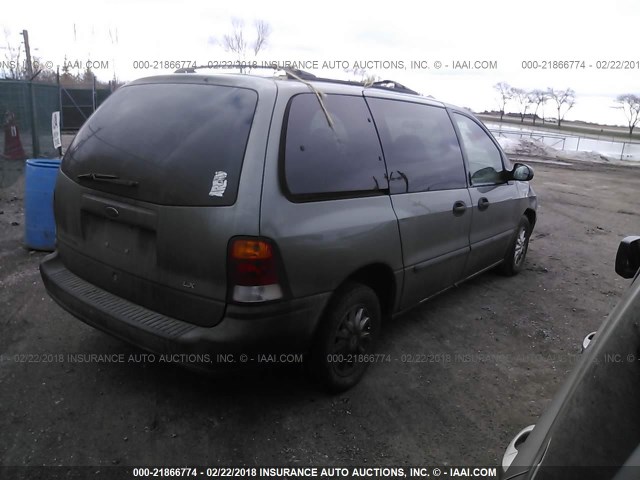 2FMZA5140XBA34172 - 1999 FORD WINDSTAR LX GREEN photo 4