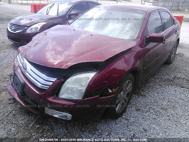 3FAHP08188R204624 - 2008 FORD FUSION SEL RED photo 2