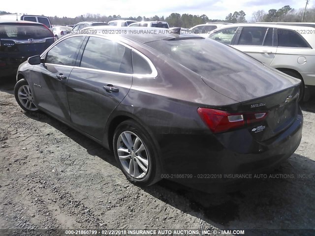 1G1ZE5ST4GF193203 - 2016 CHEVROLET MALIBU LT 紫色 照片 3