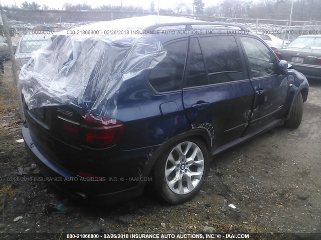 5UXZV4C55CL751684 - 2012 BMW X5 XDRIVE35I Mavi foto 4