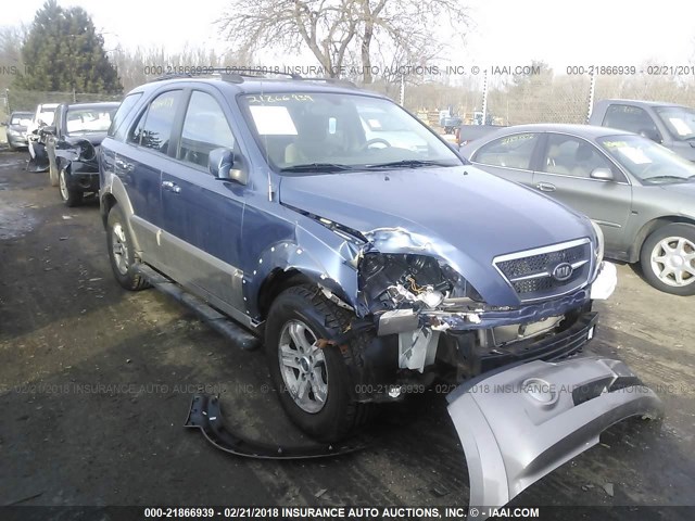 KNDJC733255470034 - 2005 KIA SORENTO EX/LX BLUE photo 1