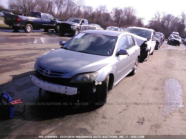 JM1BK144261430038 - 2006 MAZDA 3 HATCHBACK GRAY photo 2