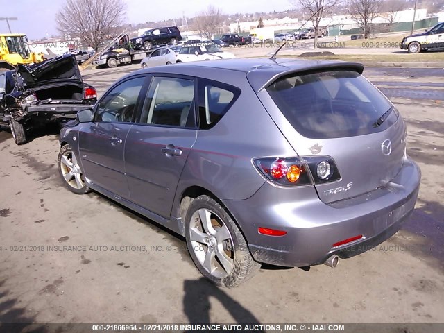 JM1BK144261430038 - 2006 MAZDA 3 HATCHBACK GRAY photo 3