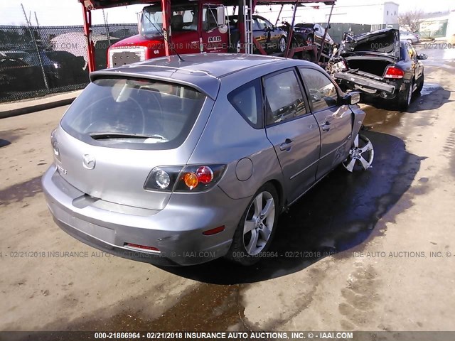 JM1BK144261430038 - 2006 MAZDA 3 HATCHBACK GRAY photo 4