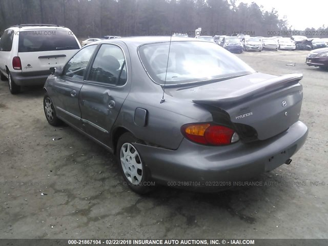 KMHJF35F0YU911592 - 2000 HYUNDAI ELANTRA GLS GRAY photo 3