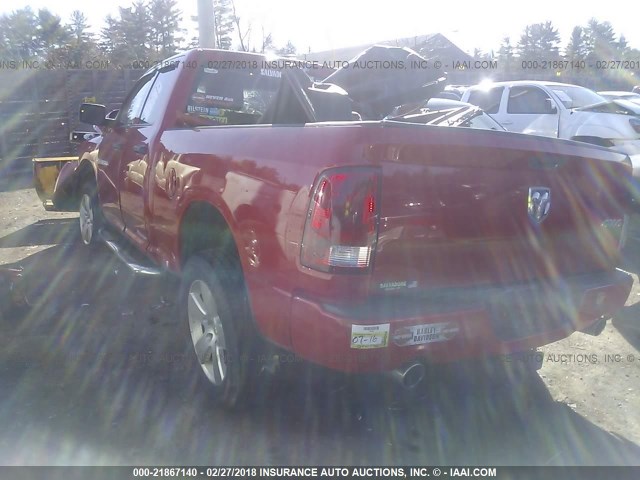 1C6RD7FT0CS178075 - 2012 DODGE RAM 1500 ST RED photo 3