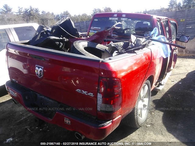 1C6RD7FT0CS178075 - 2012 DODGE RAM 1500 ST RED photo 4