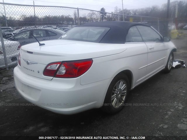 1C3LC45K28N273191 - 2008 CHRYSLER SEBRING WHITE photo 4