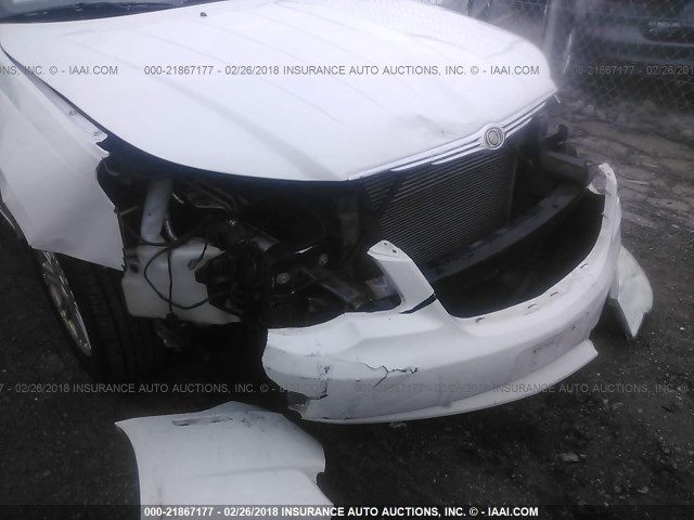 1C3LC45K28N273191 - 2008 CHRYSLER SEBRING WHITE photo 6