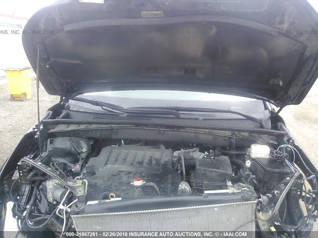 5TDKKRFHXFS117403 - 2015 TOYOTA HIGHLANDER XLE შავი ფოტო 10