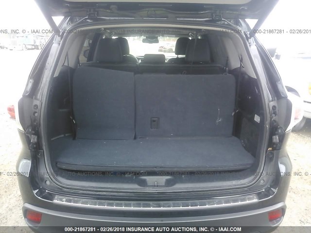 5TDKKRFHXFS117403 - 2015 TOYOTA HIGHLANDER XLE შავი ფოტო 8