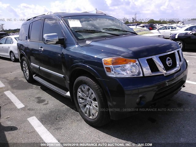 5N1BA0ND7FN618036 - 2015 NISSAN ARMADA SV/SL/PLATINUM BLUE photo 1